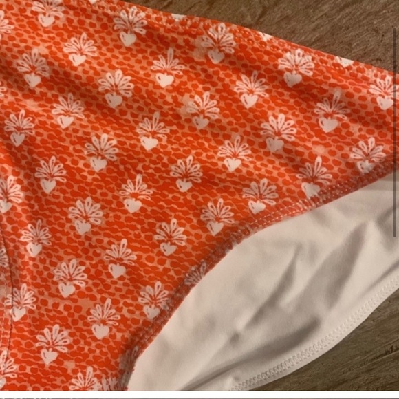 Poupette St. Barth Isma Bikini Bottoms in Orange. - Picture 3 of 3